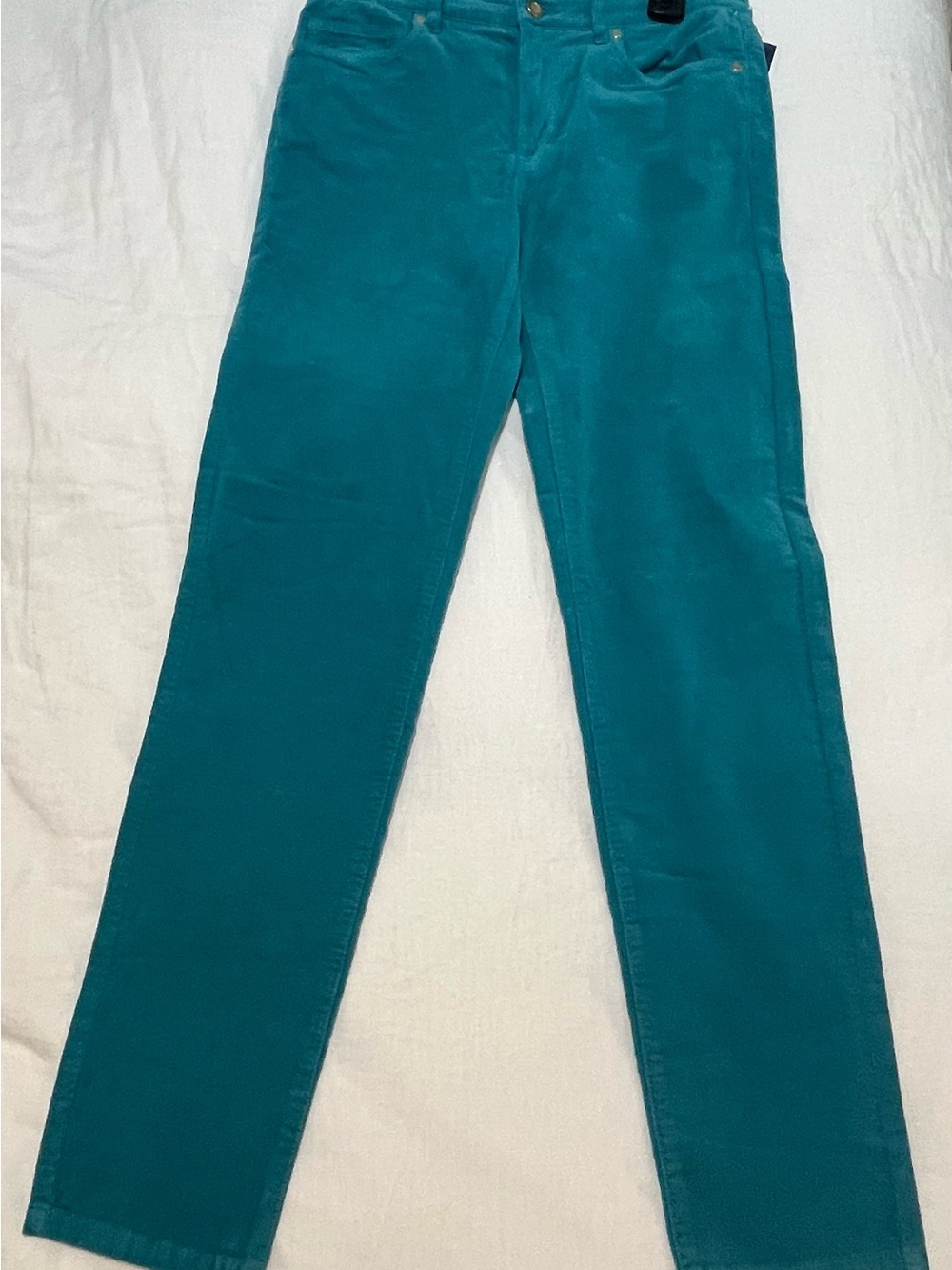 J McLaughlin Women’s Straight-Leg Watson Pants in Teal Blue  NWT